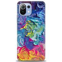 Xiaomi Mi 11 Lite Kılıf HD Baskılı Kılıf - Colors + Tam Ekran Koruyucu