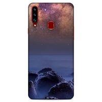 Lopard Samsung Galaxy A20s Uyumlu Kılıf Gece'S (26) Tpu Silikon Kılıf Bordo