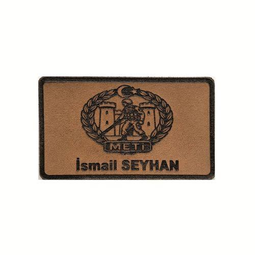 METİ Deri İsimlik - Arkası Cırtlı