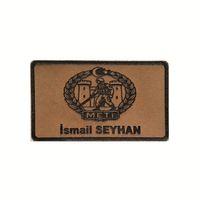 METİ Deri İsimlik - Arkası Cırtlı