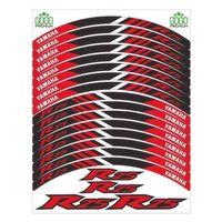 YAMAHA Yamaha Reflektör Kırmızı Baskı R25 Uyumlu 1 Set Jant Şeridi