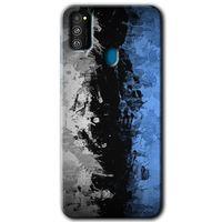 Samsung Galaxy M21 Kılıf HD Desen Baskılı Arka Kapak + Temperli Cam - Abstract Wallpaper