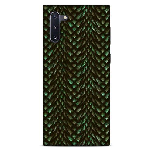 Samsung Galaxy Note 10 Kılıf Dragons (3) Kapak Ejderha Cilt Yeşil