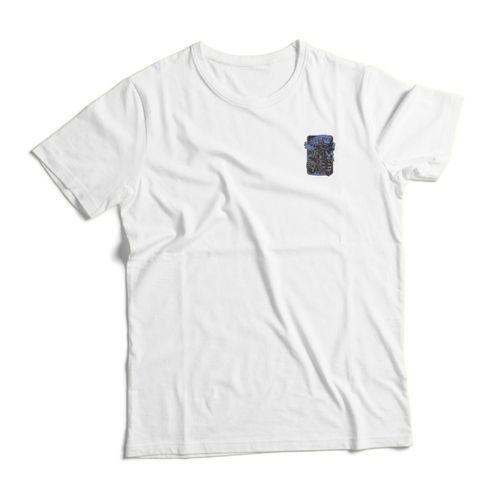 Beyaz Oversize Unisex Pamuk Tişört Ghost Rider Gögüs Baskılı BDKTSHRT276