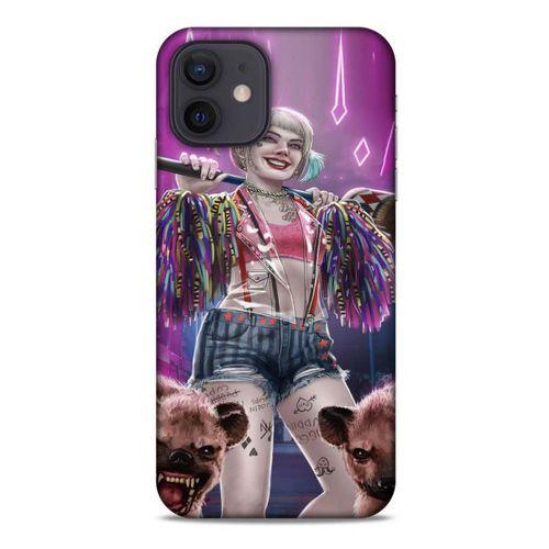 Apple iPhone 12 Uyumlu Kılıf Harley Quinn (35) Fit Design Kılıf Lavanta pembesi
