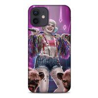 Apple iPhone 12 Uyumlu Kılıf Harley Quinn (35) Fit Design Kılıf Lavanta pembesi