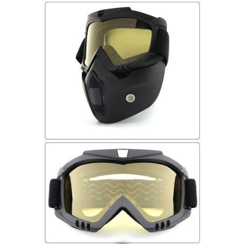 JET KASK MASKESİ SARI