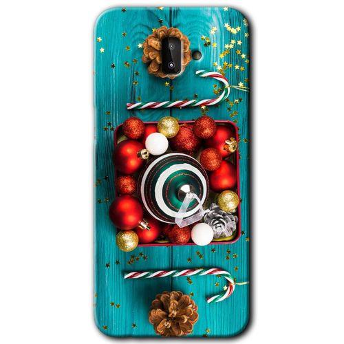 MRCİLETİSİM Samsung Galaxy J6 Plus Kılıf Baskılı Kapak - Christmas + 5D Tam Kaplayan Cam