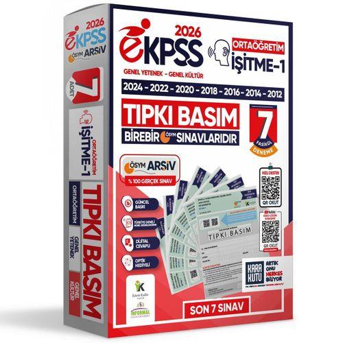 2026 EKPSS Ortaöğretim İşitme-1 ÖSYM Çıkmış Soru Tıpkı Basım Soru Kitapçıkları 7li TG Deneme Paketi