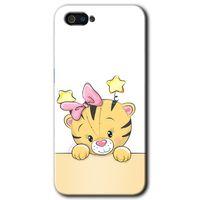 Realme C2 Kılıf HD Desen Baskılı Arka Kapak + Temperli Cam - Sevimli Kedi