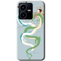 Vivo Y22s Kılıf HD Desen Baskılı Arka Kapak - Snake Friendship