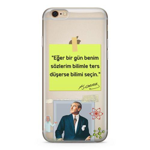 Apple iPhone 6 6s Kılıf Caps Atatürk Arka Kapak Koruma Desenli Full Koruyucu
