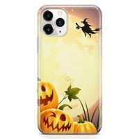Apple iPhone 11 Pro Max Kılıf Cadı Balkabakları Arka Kapak Koruma Desenli Full Koruyucu