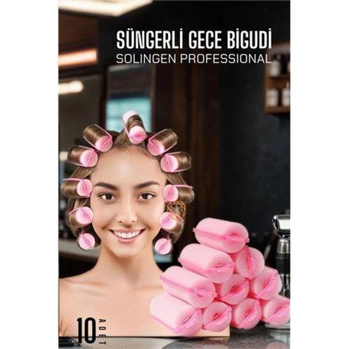 Süngerli Gece Bigudisi 8 Adet Solingen Professional