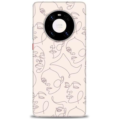 Huawei Mate 40 Pro Kılıf HD Baskılı Kılıf - Kadın Silüeti + Tam Ekran Koruyucu
