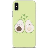 iPhone XS Max Kılıf HD Baskılı Kılıf - Avacado + Tam Ekran Koruyucu