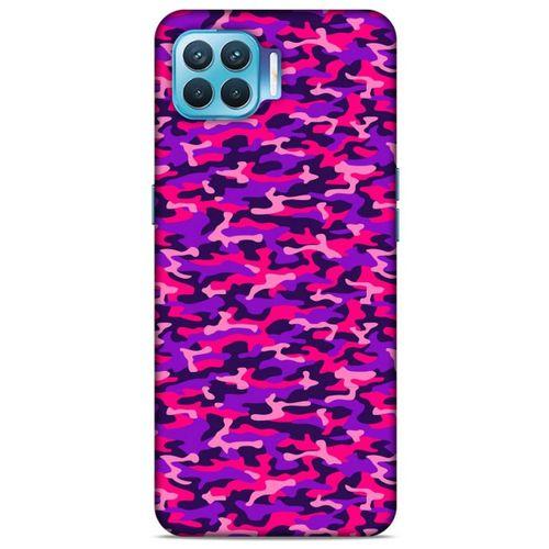 Oppo Reno 4 Lite Uyumlu Kılıf Mor Delisi (26) Tpu Silikon Kılıf Kamuflaj
