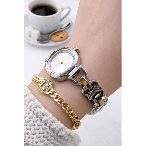 DKNY 2 Yıl Garantili 5 Atm Suya Dayanıklı Kararma Renk Atma Yapmaz Kadın Kol Saati+Bileklik DL139.55