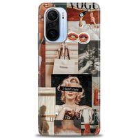 Xiaomi Poco F3 Kılıf HD Baskılı Kılıf - I Dont Care + Tam Ekran Koruyucu