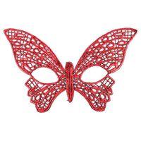 Kırmızı Dantel Masquerade Maskesi