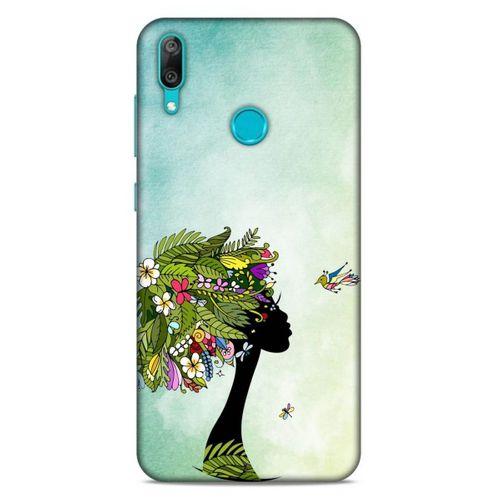 Lopard Huawei Y7 2019 Uyumlu Kılıf Sürreal Yüzler ♀ (37) Silicone Cover Baskılı