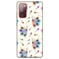 Samsung Galaxy S20 Fe Kılıf Desenli Özel Seri Tüyler (35) Fit Design Kılıf