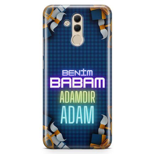 Huawei Mate 20 Lite Kılıf Babalar Günü Hediyesi Arka Kapak Koruma Desenli Full Koruyucu