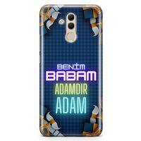 Huawei Mate 20 Lite Kılıf Babalar Günü Hediyesi Arka Kapak Koruma Desenli Full Koruyucu