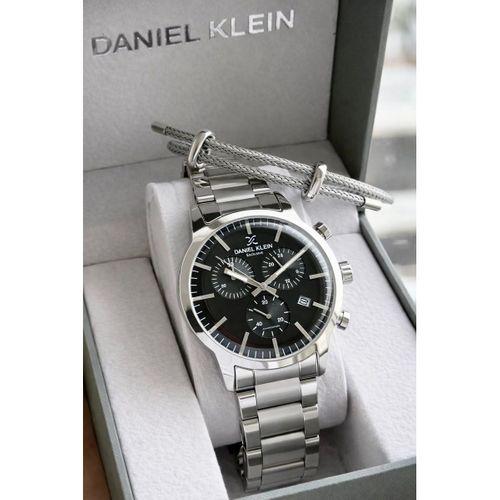 Daniel Klein İtalyan Tasarım Bilekli Hediyeli 2 Yıl Garantili Çelik Kordon Erkek Kol Saati Y14238.2