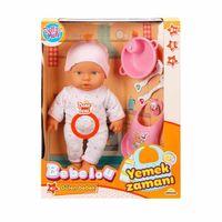 Sunman Bebelou Yemek Zamanı Sesli Bebek Seti 35 Cm