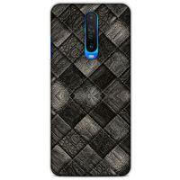 Xiaomi Redmi K30 Kılıf Patchwork (25) Antişok Kapak Siyah Gri