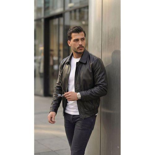 Erkek Astarlı Deri Ceket