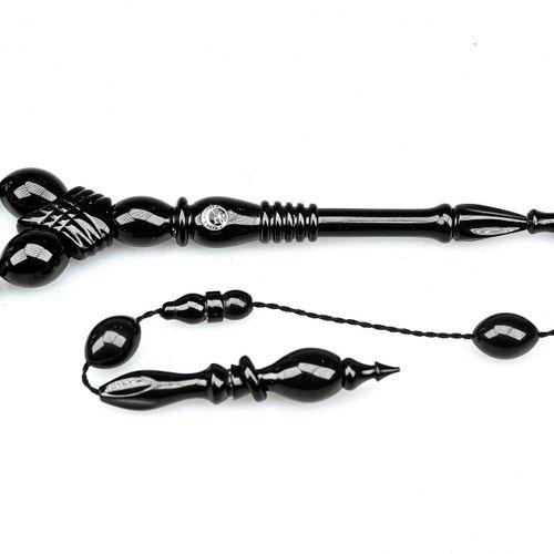 Oltu Taşı Özel Seri Kelepçe İmame İşçilikli Tespih