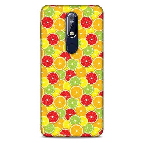 Frutix Turunç 03 Nokia 7.1 Kılıf Desenli Silikon