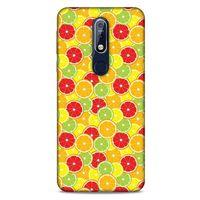 Frutix Turunç 03 Nokia 7.1 Kılıf Desenli Silikon
