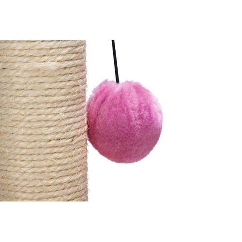 Beeztees Kedi Tırmalama ve Oyuncağı, Pembe, 27x27x40cm