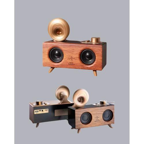 Gramafon Tasarımlı Bluetooth Hoparlör 3d Ses Teknolojili Çok Fonksiyonlu