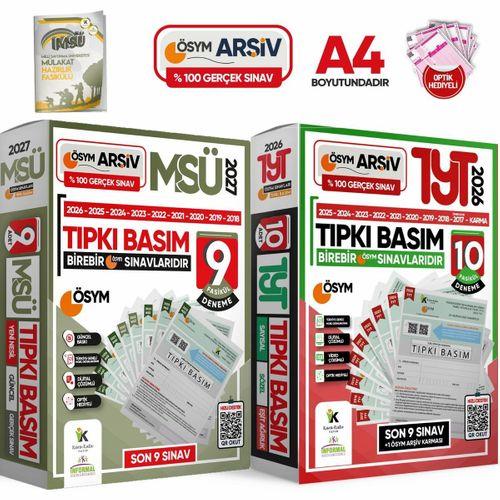 2026 YKS-TYT-MSÜ ÖSYM Çıkmış Soru Tıpkı Basım 19lu (10+9) Deneme Paketi Video Çözümlü Türkiye Geneli