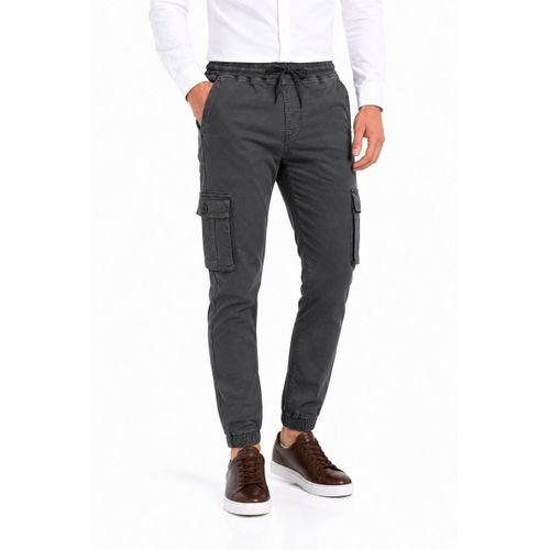 Erkek Kanvas Kargo Cepli Bel Paça Lastikli Pantolon BGL-ST05472