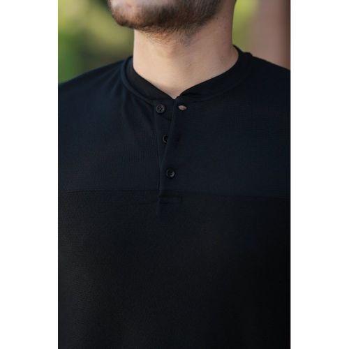Erkek Hakim Yakalı Kısa Kollu Pamuklu T-shirt