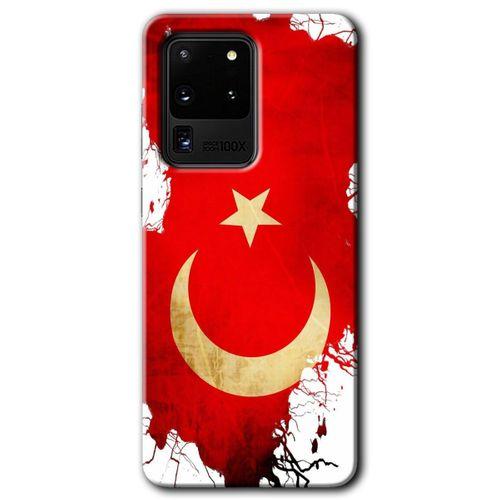 Galaxy S20 Ultra Kılıf HD Desen Baskılı Arka Kapak - Türkiyem + Kırılmaz Cam