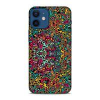 Lopard Apple iPhone 12 Mini Uyumlu Kılıf Soyut Sanat (30) Desenli Silicone Case