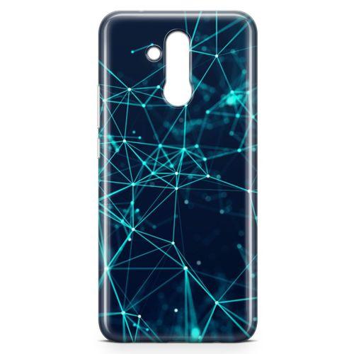 Huawei Mate 20 Lite Kılıf Yeşil Ağ Arka Kapak Koruma Desenli Full Koruyucu