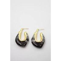 Akrilik Küpe - Siyah