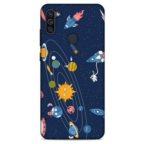 Samsung Galaxy M11 Uyumlu Kılıf Mavi Delisi (28) Arka Kapak Ufo