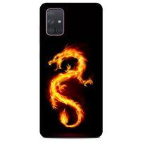 Samsung Galaxy A71 Kılıf Dragons (26) Tpu Silikon Kılıf Tatoo Ateş Ejderhası