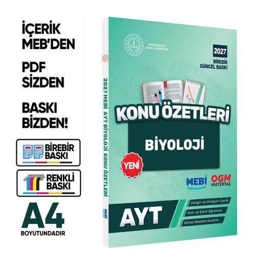 2027 YKS-AYT MEBİ-OGM Biyoloji Pratik Konu Özet Kitabı RENKLİ A4 Boyut Görsel Destekli BASKI ÜCRETİ