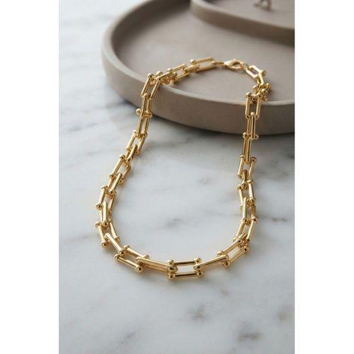 Gold Renk Pirinç Tifani Model Kadın Kolye