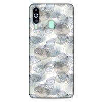 Samsung Galaxy M40 Kılıf Kelebek Etkisi (29) Arka Koruma Kılıfı Kırmızı Yeşil