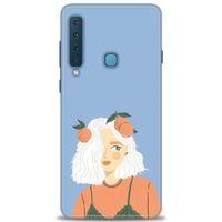 Samsung Galaxy A9 2018 Kılıf HD Baskılı Kılıf - Beyaz Saçlı Kız + Tam Ekran Koruyucu